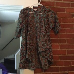 Luluroe size 3 (adult small) green kimono